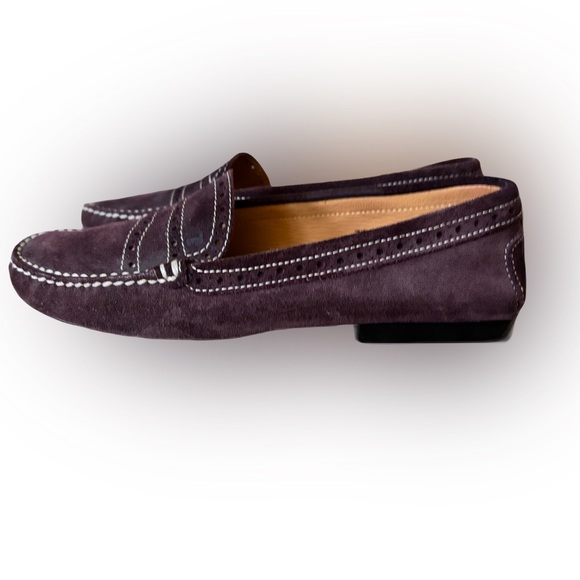 Tod's Shoes - TODS’S Burgundy Suede Gommino Loafers - Ladies Sz 38